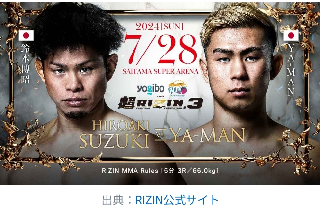 RIZIN3　対戦結果