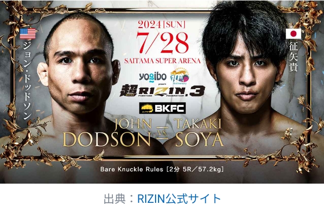 RIZIN3　対戦結果