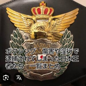 ボクシング　日本王者　逮捕
