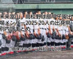 未来富山　高校野球　甲子園　外人部隊